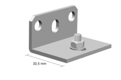 Verstelbare muurbevestigingsbeugel (5 stuks per meter)